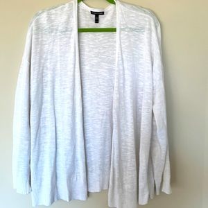 NWOT Eileen Fischer organic linen white cardigan